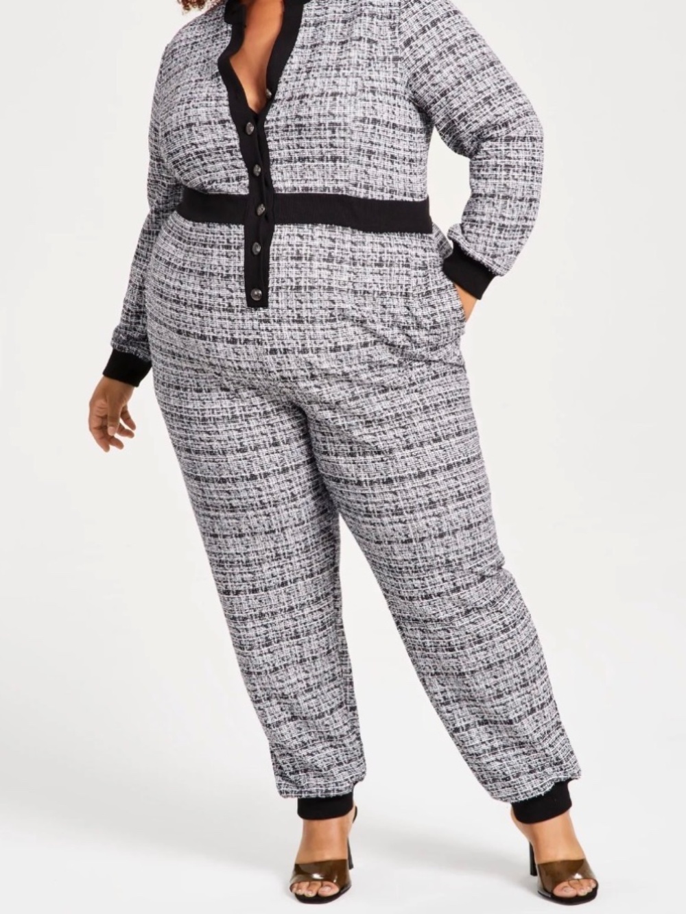 Nia Parker Tweed Jumpsuit